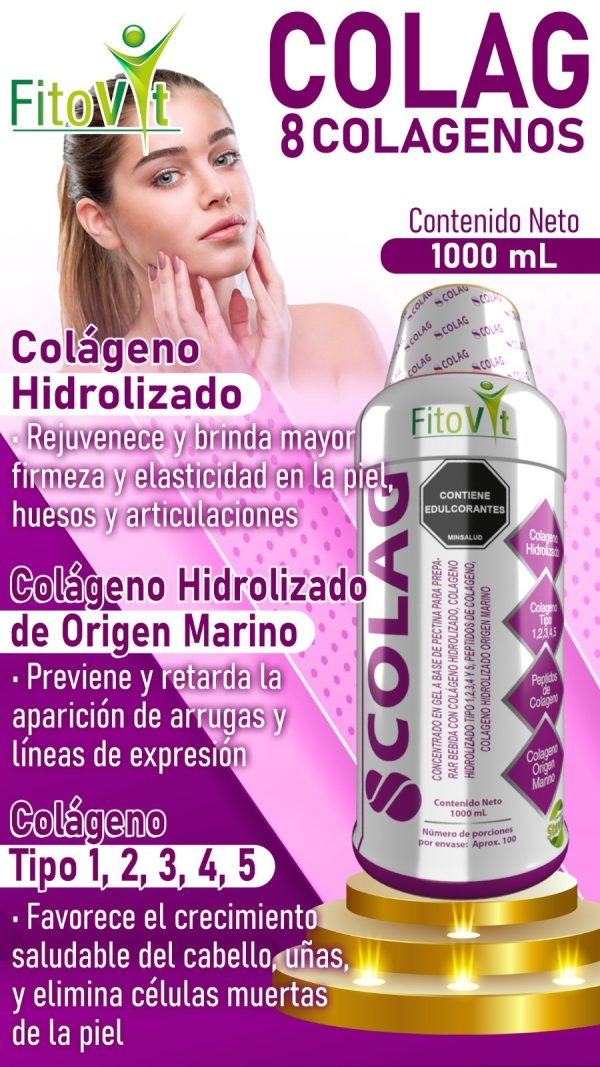 8 COLAGENOS X1.000 ML FITOVIT - Imagen 2