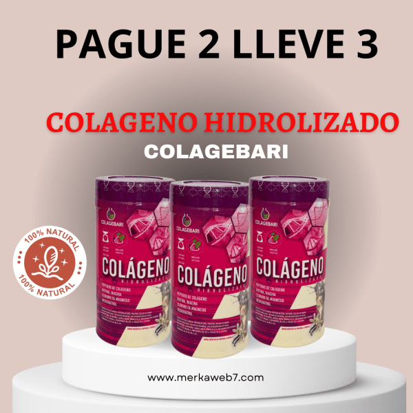 PAGUE 2 LLEVE 3 COLAGENO HIDROLIZADO COLAGEBARI