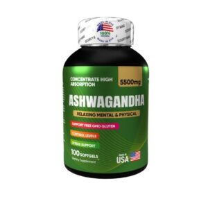 Ashwagandha Ultra Strength (5500 mg) x 100 Softgels